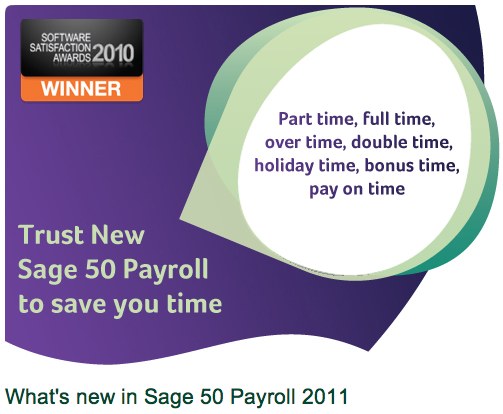 Sage 50 Payroll What's new 2011